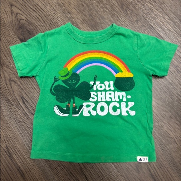 GAP Kids 2T Green 'You Sham-Rock' Tee, Excellent Cndtn, offrswlcm, 15%offw2+Bdle - Picture 1 of 4